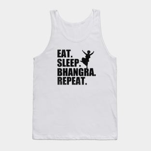 Eat Sleep Bhangra Repeat Funny Dancing Punjabi Tank Top